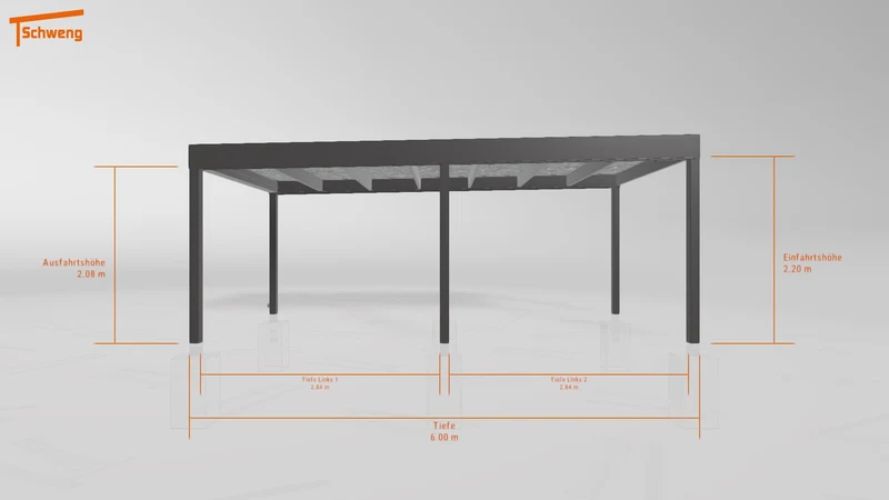 #DE Schweng Flachdachcarport C600+ (ID g7gdbq) #MTG
