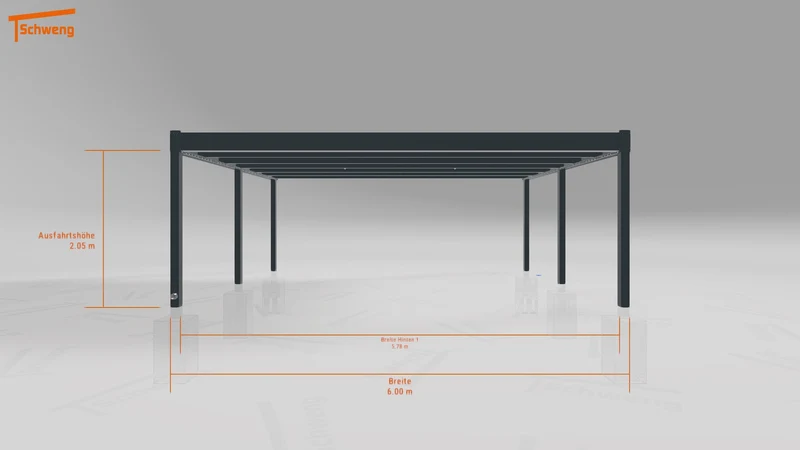 #DE Schweng Flachdachcarport C600+ (ID n5xvnr) #MTG