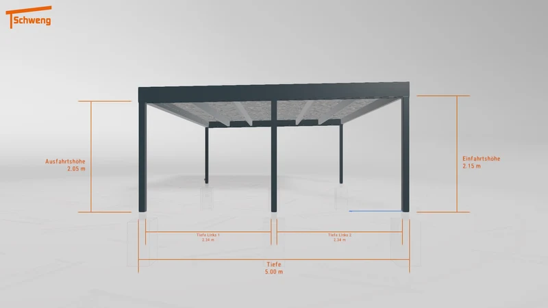 #DE Schweng Flachdachcarport C600+ (ID n5xvnr) #MTG