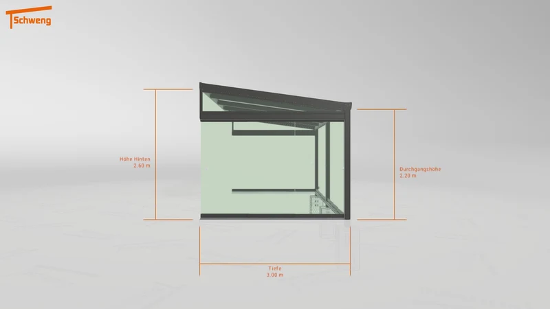 #DE Schweng Terrassenüberdachung S400 (ID 77mggx)