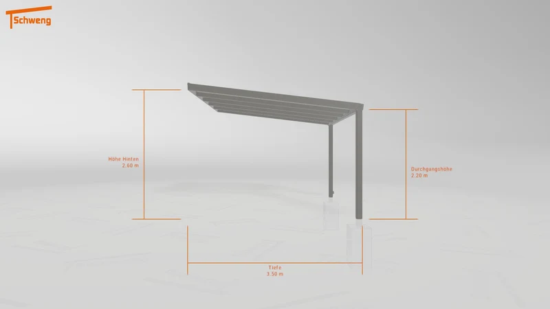 #DE Schweng Terrassenüberdachung S350 (ID 9wp534)