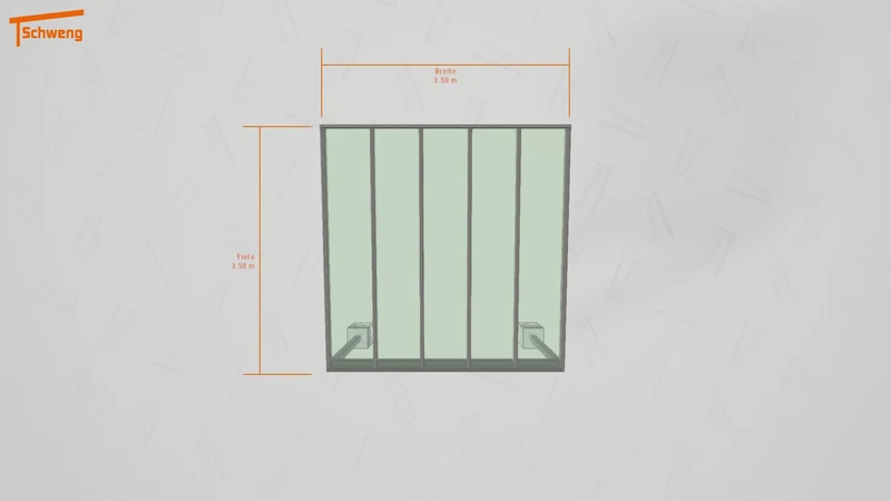 #DE Schweng Terrassenüberdachung S350 (ID 9wp534)