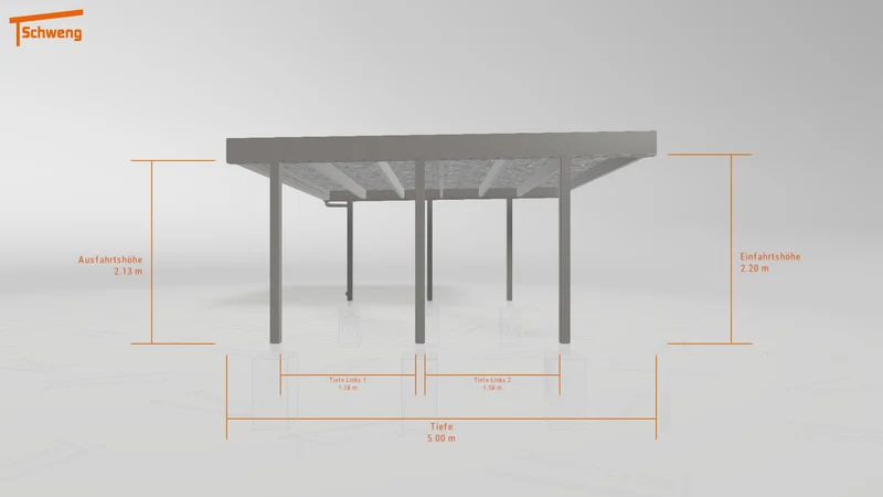 #DE Schweng Flachdachcarport C600+ (ID k2yg8z) #MTG