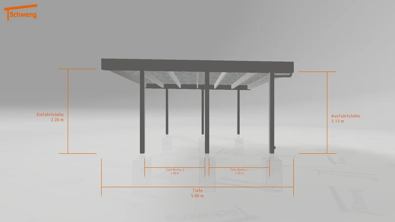 #DE Schweng Flachdachcarport C600+ (ID k2yg8z) #MTG