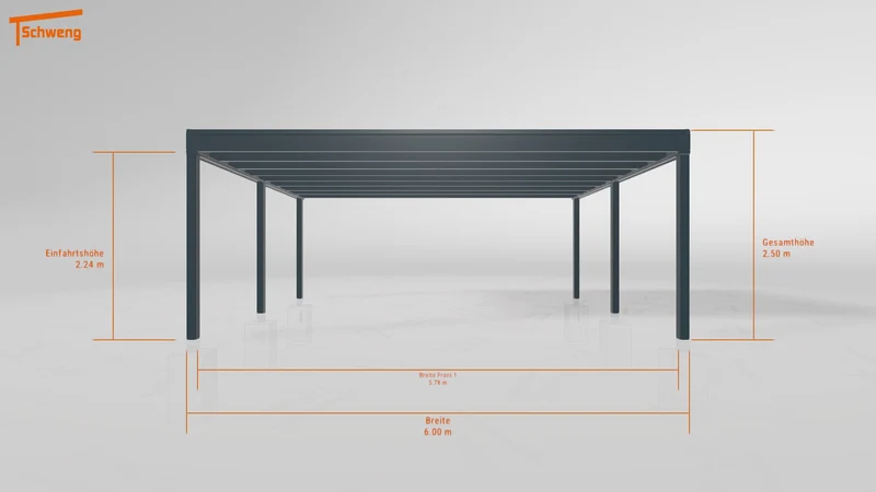 #DE Schweng Flachdachcarport C600+ (ID qdwnbp) #MTG