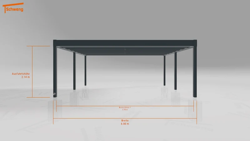 #DE Schweng Flachdachcarport C600+ (ID qdwnbp) #MTG