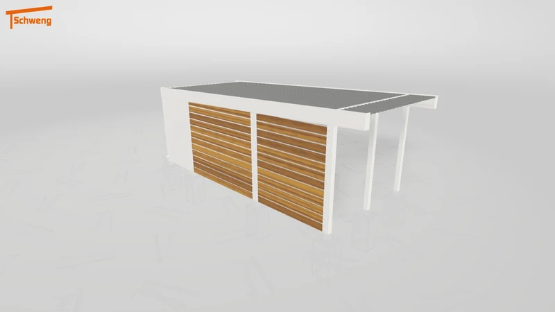 #DE Schweng Flachdachcarport C600 (ID qdwydv) #MTG