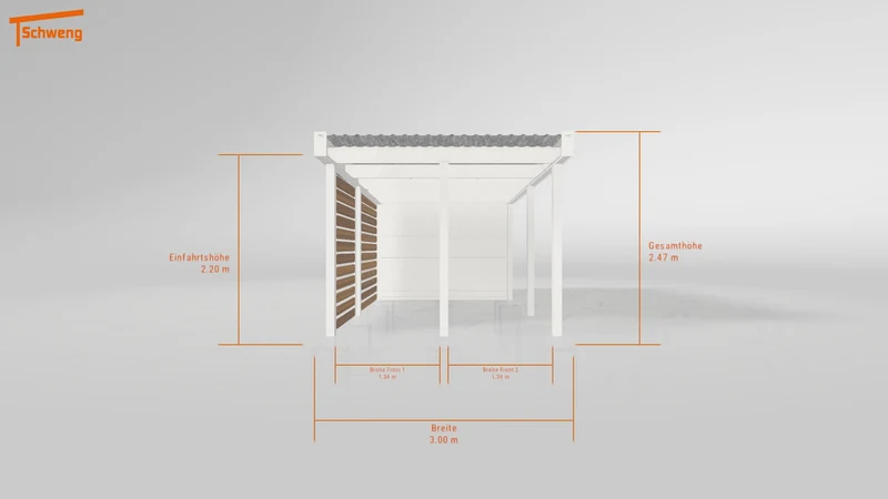 #DE Schweng Flachdachcarport C600 (ID qdwydv) #MTG
