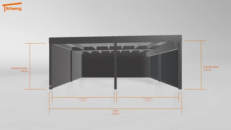 #DE Schweng Flachdachcarport C600 (ID g7gvj7) #MTG