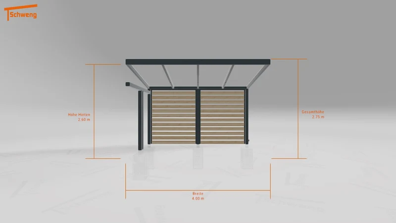 #DE Schweng Pultdachcarport S350 (ID bkg7mq)