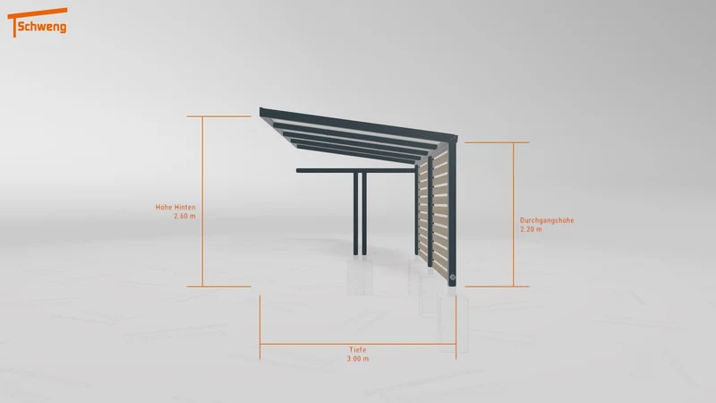 #DE Schweng Pultdachcarport S350 (ID bkg7mq)