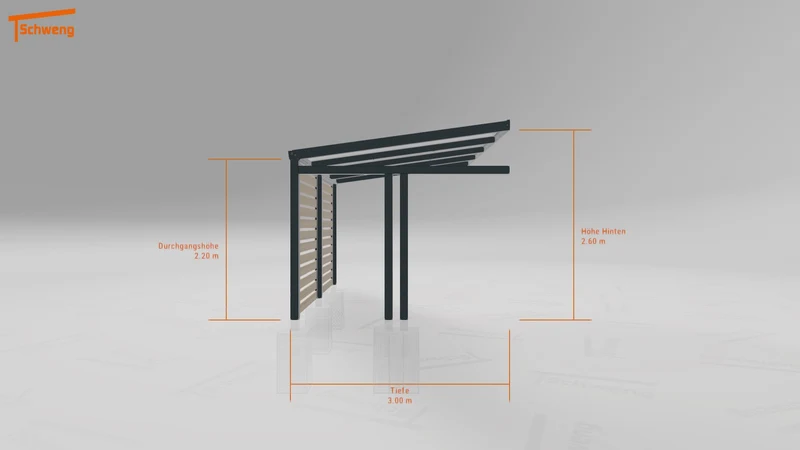 #DE Schweng Pultdachcarport S350 (ID bkg7mq)
