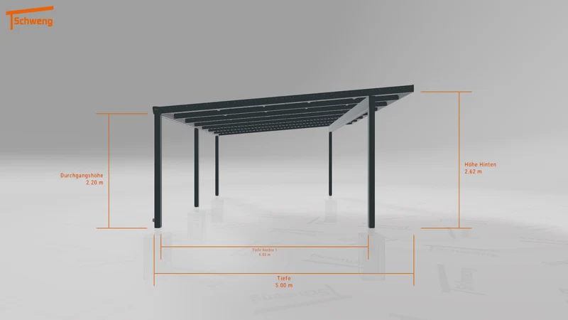 #DE Schweng Pultdachcarport S400 (ID 85bjyd) #MTG
