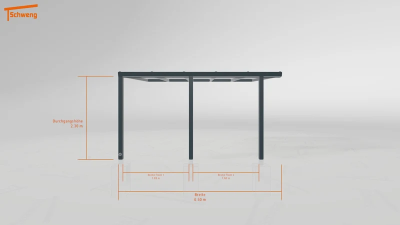 #DE Schweng Pultdachcarport S350 (ID qdw9ng)