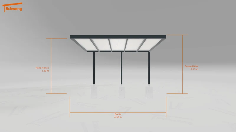 #DE Schweng Pultdachcarport S350 (ID qdw9ng)