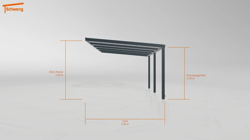 #DE Schweng Pultdachcarport S350 (ID qdw9ng)