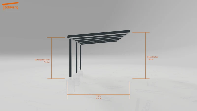 #DE Schweng Pultdachcarport S350 (ID qdw9ng)
