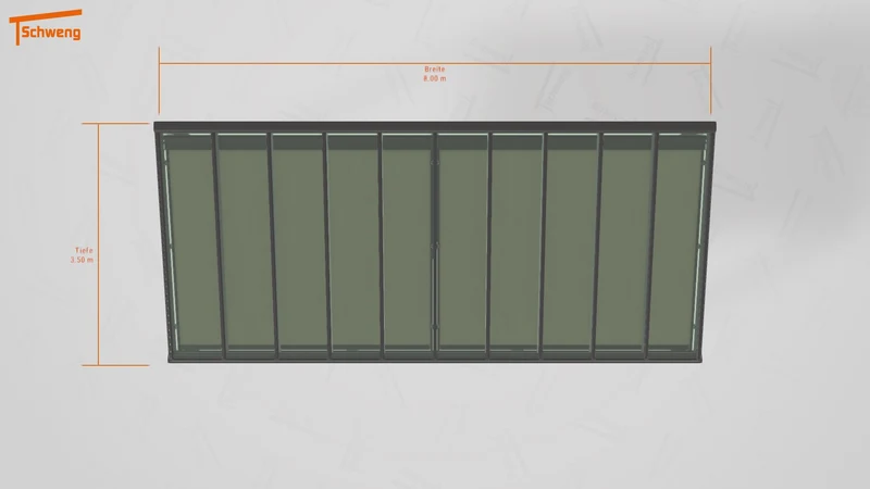 #DE Schweng Terrassenüberdachung S400 (ID 338wdw)