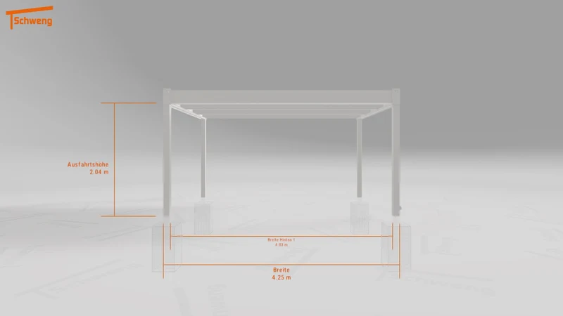 #DE Schweng Flachdachcarport C600 (ID x7nq3y)