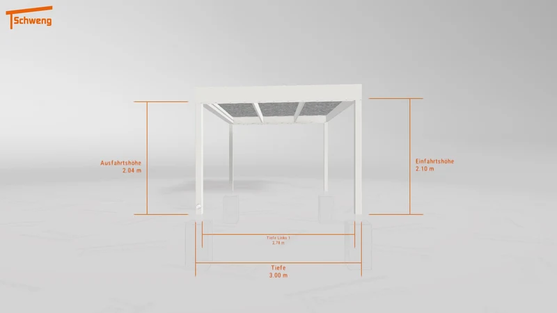 #DE Schweng Flachdachcarport C600 (ID x7nq3y)