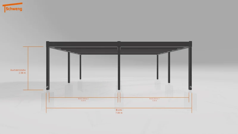 #DE Schweng Flachdachcarport C600 (ID 77mx9z) #MTG
