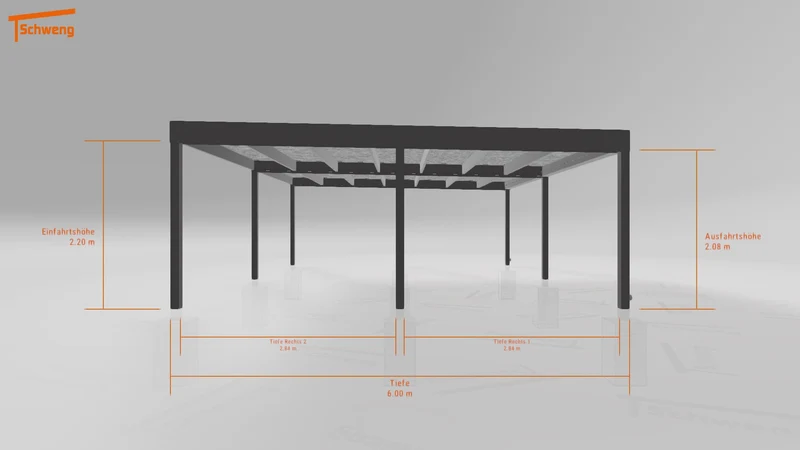 #DE Schweng Flachdachcarport C600 (ID 77mx9z) #MTG
