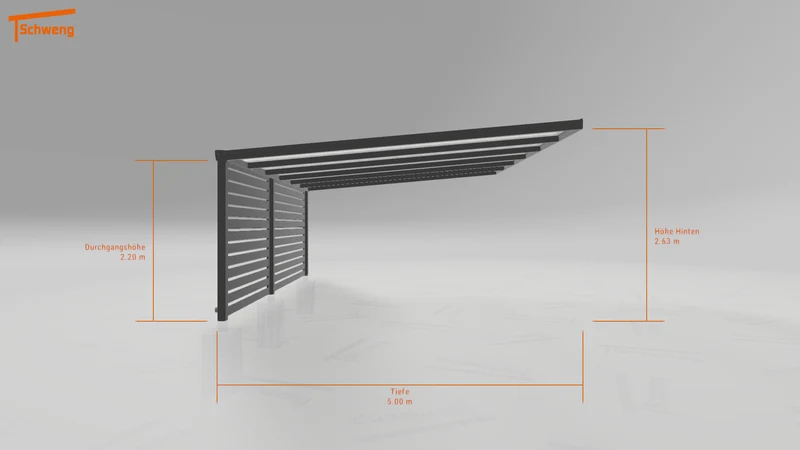 #DE Schweng Pultdachcarport S400 (ID 42jykg) #MTG