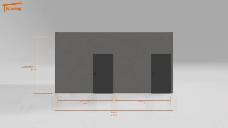 #DE Schweng Flachdachcarport C600 (ID jj9m9m)
