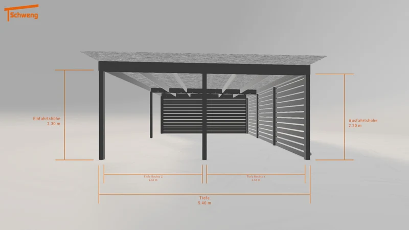 #DE Schweng Flachdachcarport C600 (ID ygn2gz) #MTG