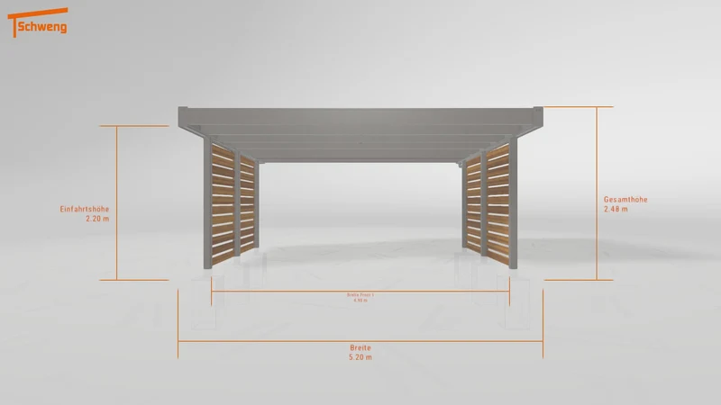 #DE Schweng Flachdachcarport C600+ (ID 9wp5w4) #MTG