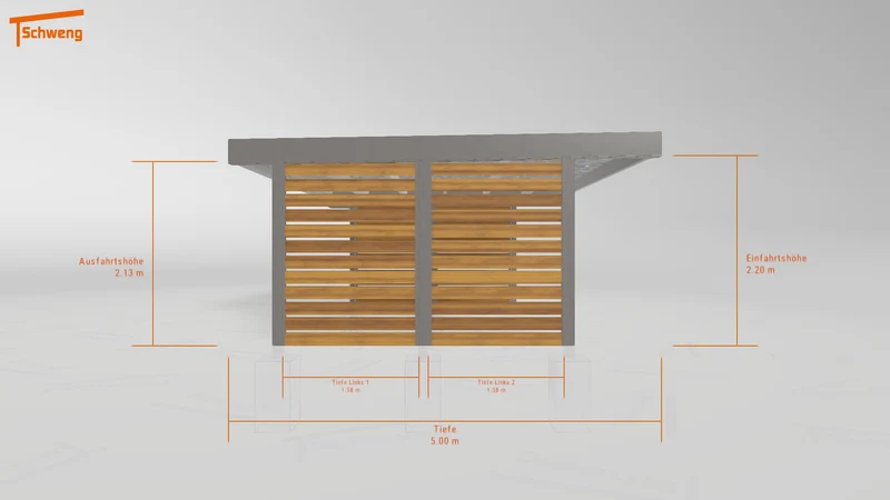 #DE Schweng Flachdachcarport C600+ (ID 9wp5w4) #MTG