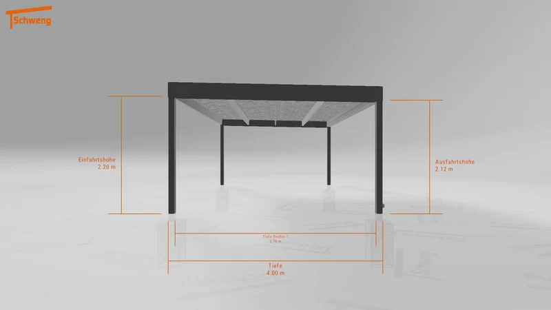 #DE Schweng Flachdachcarport C600 (ID bkg7vb) #MTG