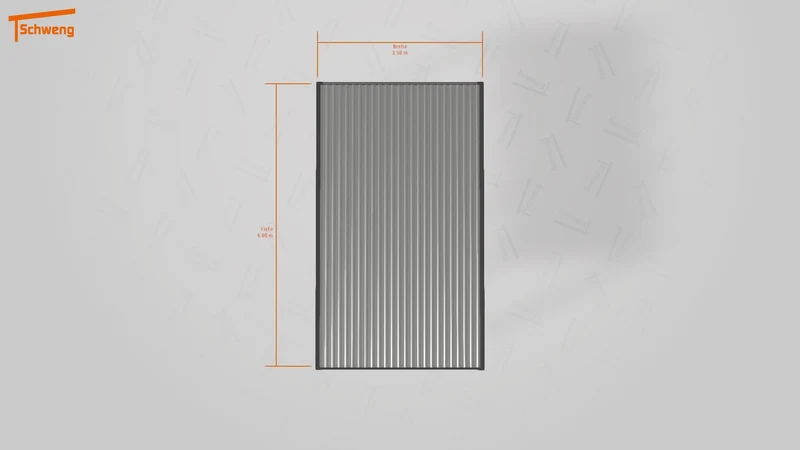 #DE Schweng Flachdachcarport C600 (ID dv3dpr)