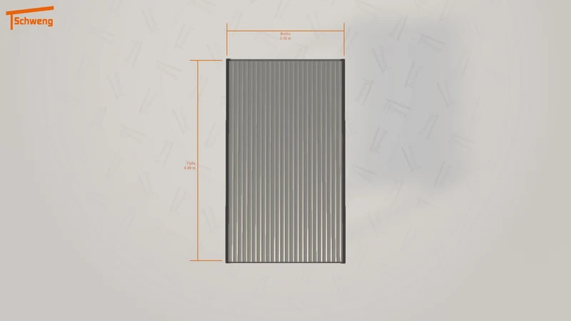 #DE Schweng Flachdachcarport C600 (ID v4r25n)