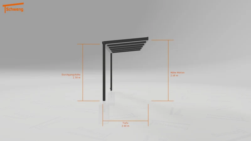 #DE Schweng Terrassenüberdachung S350 (ID 338yw3)