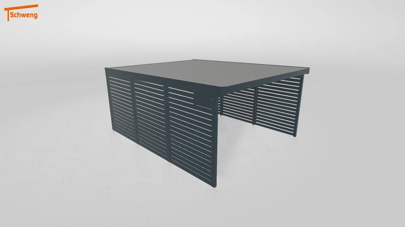 #DE Schweng Flachdachcarport C600 (ID 42j5xd)