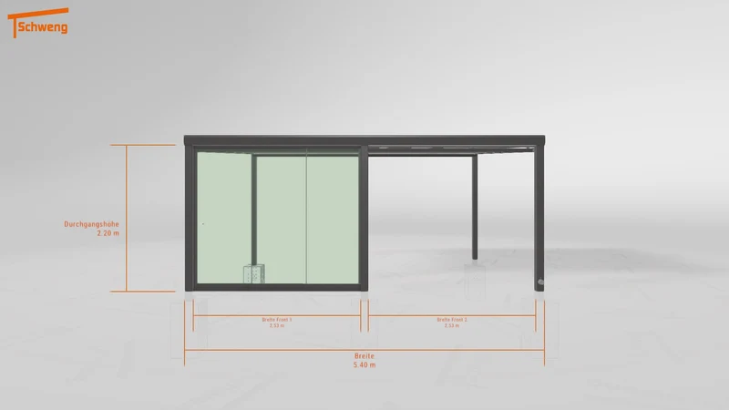 #DE Schweng Terrassenüberdachung S400 (ID w3n7vg)