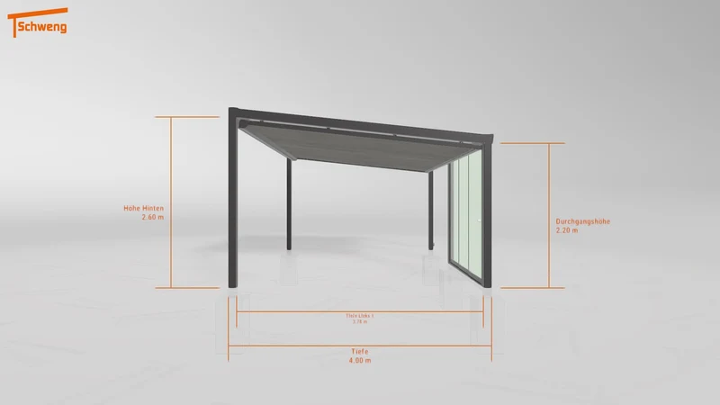 #DE Schweng Terrassenüberdachung S400 (ID w3n7vg)