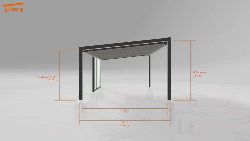 #DE Schweng Terrassenüberdachung S400 (ID w3n7vg)