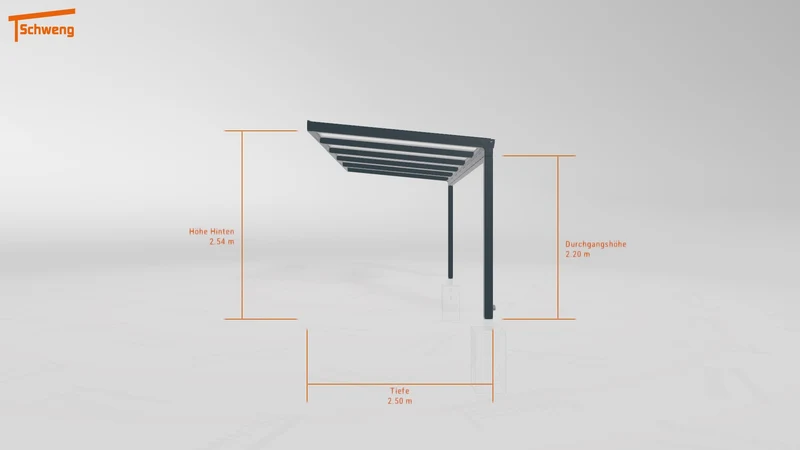 #DE Schweng Terrassenüberdachung S350 (ID w3n4p3)