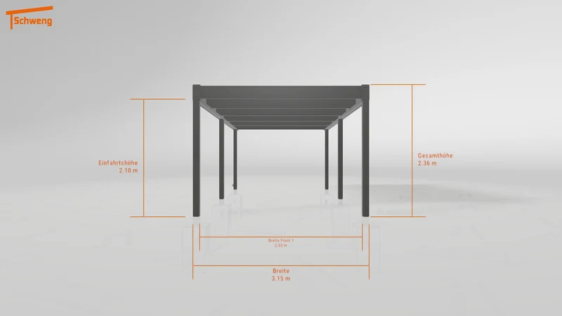 #DE Schweng Flachdachcarport C600 (ID 5mw5np) #MTG
