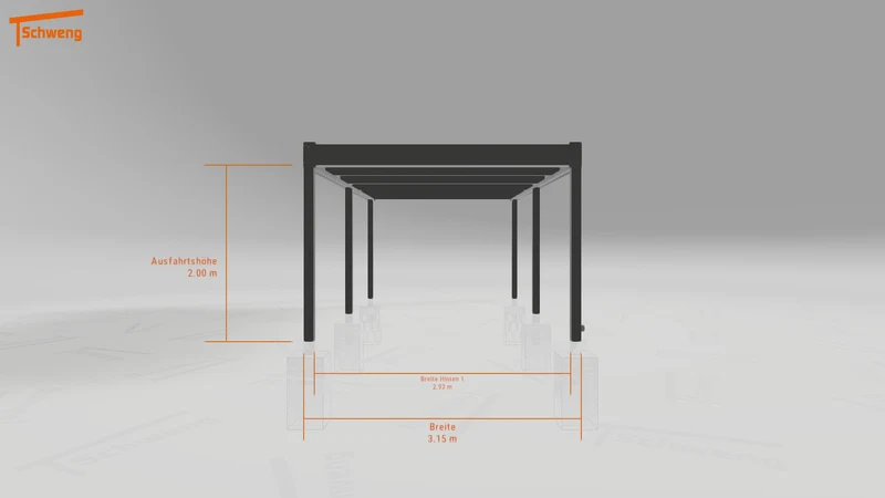 #DE Schweng Flachdachcarport C600 (ID 5mw5np) #MTG