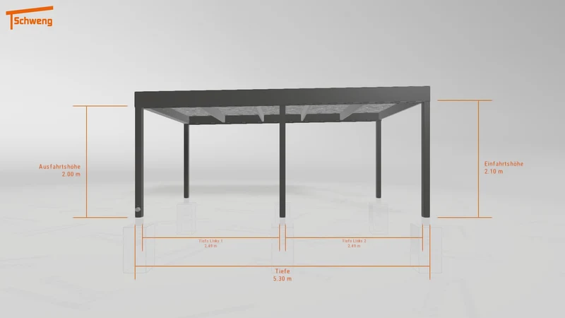#DE Schweng Flachdachcarport C600 (ID 5mw5np) #MTG