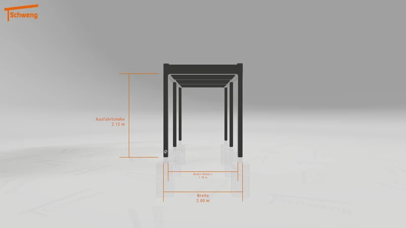 #DE Schweng Flachdachcarport C600 (ID 2qxvjy)