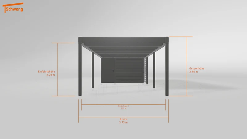 #DE Schweng Flachdachcarport C600 (ID qdwqjw) #MTG