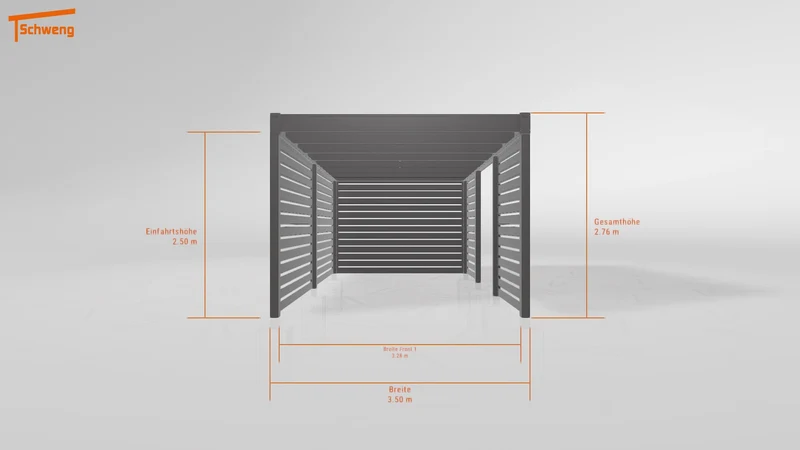 #DE Schweng Flachdachcarport C600+ (ID dv3dxr) #MTG