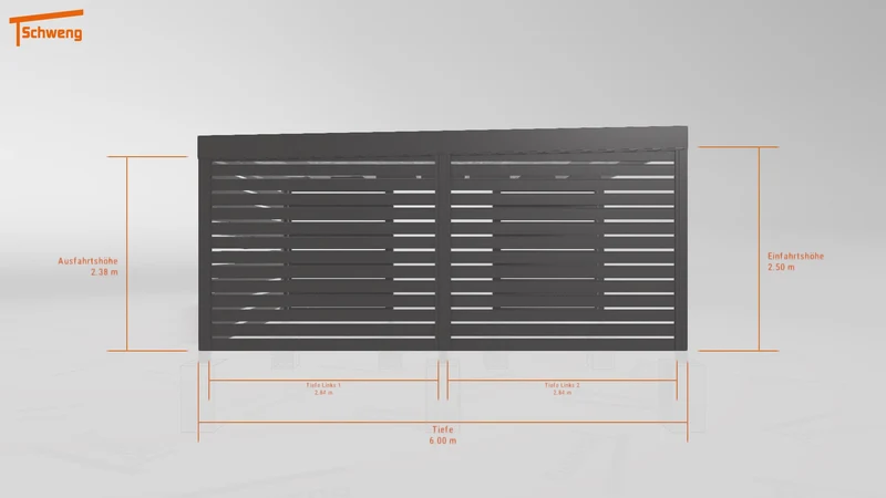 #DE Schweng Flachdachcarport C600+ (ID dv3dxr) #MTG