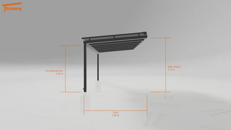 #DE Schweng Terrassenüberdachung S350 (ID qdw94p)