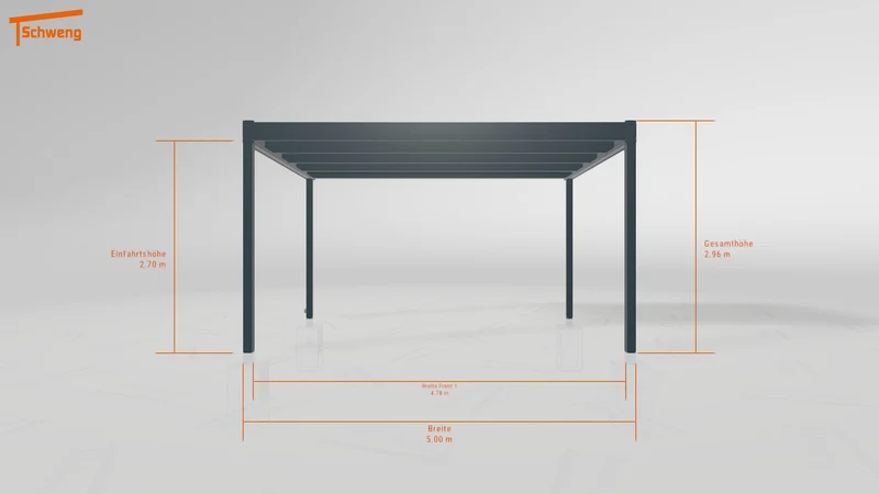 #DE Schweng Flachdachcarport C600 (ID 5mw4kv)