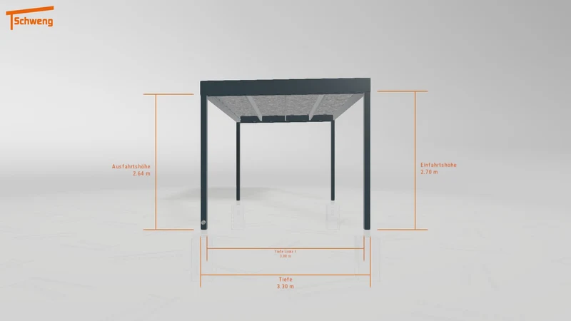 #DE Schweng Flachdachcarport C600 (ID 5mw4kv)